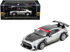Nissan GT-R (R35) Top Secret RHD (Right Hand Drive) Silver Metallic with Carbon Hood and Top "Tokyo Auto Salon Hong Kong 2025 Event Edition" 1/64 Diecast Model Car by Inno Models-4