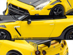 Nissan GT-R (R35) RHD (Right Hand Drive) Yellow with Carbon Hood and Black Top "The Model Car Show Singapore 2025 Event Edition" 1/64 Diecast Model Car by Inno Models-2