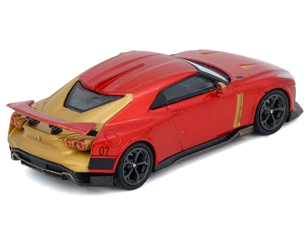 Nissan GT-R50 By ItalDesign Red Metallic with Gold Accents 1/64 Diecast Model Car by Inno Models-0