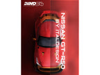 Nissan GT-R50 By ItalDesign Red Metallic with Gold Accents 1/64 Diecast Model Car by Inno Models-1