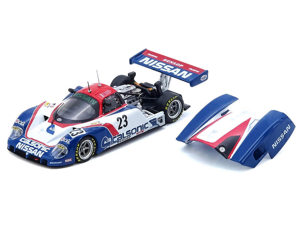 Nissan R89C #23 Masahiro Hasemi - Kazuyoshi Hoshino - Toshio Suzuki "24 Hours of Le Mans" (1989) 1/64 Diecast Model Car by Inno Models-0
