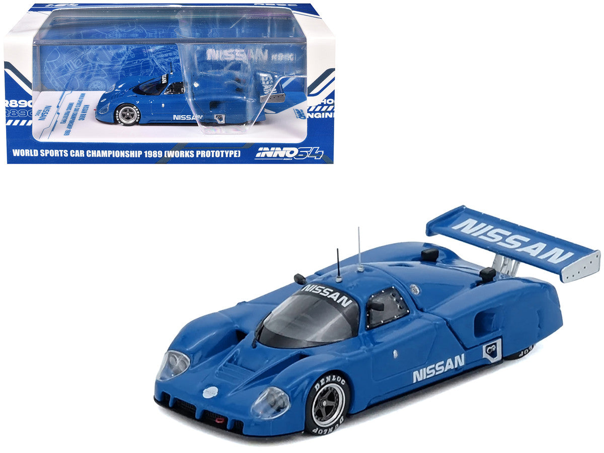 Nissan R89C "Works Prototype" Blue "World Sports Car Championship" (1989) 1/64 Diecast Model Car by Inno Models-4