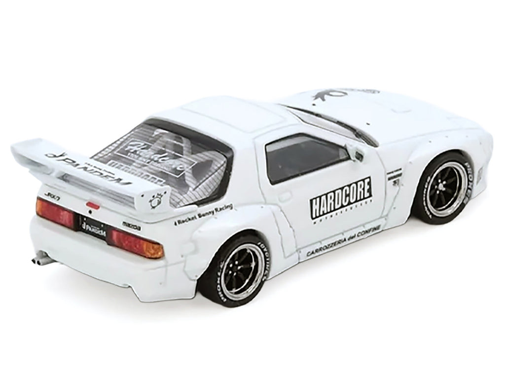 Mazda RX7 (FC3S) "Pandem Aero" Widebody Kit White with Graphics 1/64 Diecast Model Car by Inno Models-0
