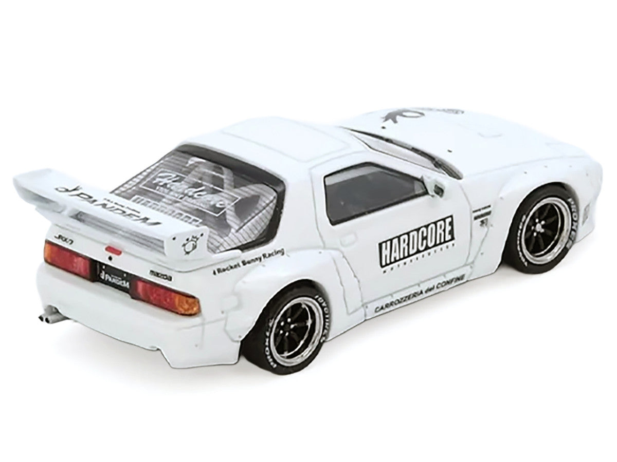 Mazda RX7 (FC3S) "Pandem Aero" Widebody Kit White with Graphics 1/64 Diecast Model Car by Inno Models-0
