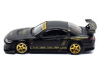 Nissan "Top Secret" Silvia (S15) RHD (Right Hand Drive) Matt Black with Carbon Hood "APA XPO 2025 Event Edition VIP Ticket Bundle" 1/64 Diecast Model Car by Inno Models-1