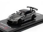Honda S2000 RHD (Right Hand Drive) "J's Racing" Gray with Carbon Hood and Top "Hong Kong Toycar Salon 2025 Event Edition" 1/64 Diecast Model Car by Inno Models-2