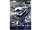 Honda S2000 RHD (Right Hand Drive) "J's Racing" Chrome Silver with Carbon Hood and Top with Graphics "Tokyo Auto Salon Hong Kong 2025 Event Edition" 1/64 Diecast Model Car by Inno Models-3