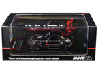 Honda S2000 RHD (Right Hand Drive) "J's Racing" Chrome Silver with Carbon Hood and Top with Graphics "Tokyo Auto Salon Hong Kong 2025 Event Edition" 1/64 Diecast Model Car by Inno Models