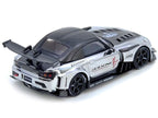 Honda S2000 RHD (Right Hand Drive) "J's Racing" Chrome Silver with Carbon Hood and Top with Graphics "Tokyo Auto Salon Hong Kong 2025 Event Edition" 1/64 Diecast Model Car by Inno Models-2