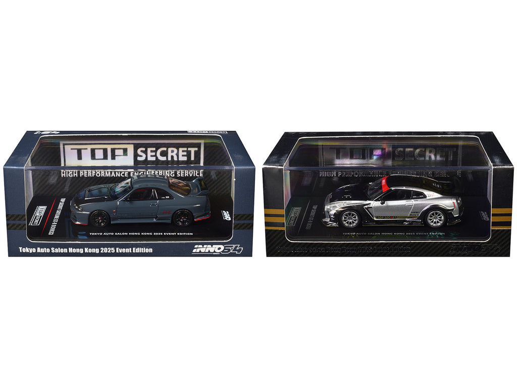 Nissan Top Secret "Tokyo Auto Salon Hong Kong 2025 Event Edition" Set of 2 Pieces 1/64 Diecast Model Car by Inno Models-4