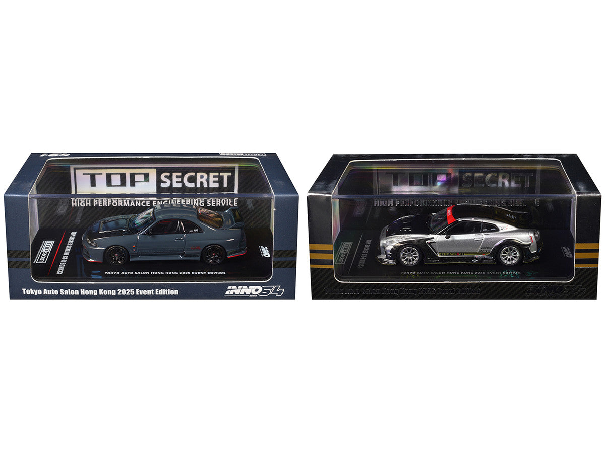 Nissan Top Secret "Tokyo Auto Salon Hong Kong 2025 Event Edition" Set of 2 Pieces 1/64 Diecast Model Car by Inno Models-4
