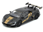 Yangwang U9 #01 Carbon Fiber with Gold Stripes "APA XPO 2025 Event Edition" 1/64 Diecast Model Car by Inno Models-1