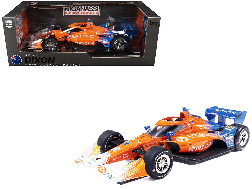 Dallara IndyCar #9 Scott Dixon "PNC Bank" Chip Ganassi Racing (Road Course Configuration) "NTT IndyCar Series" (2026) 1/18 Diecast Model Car by IXO Models-4