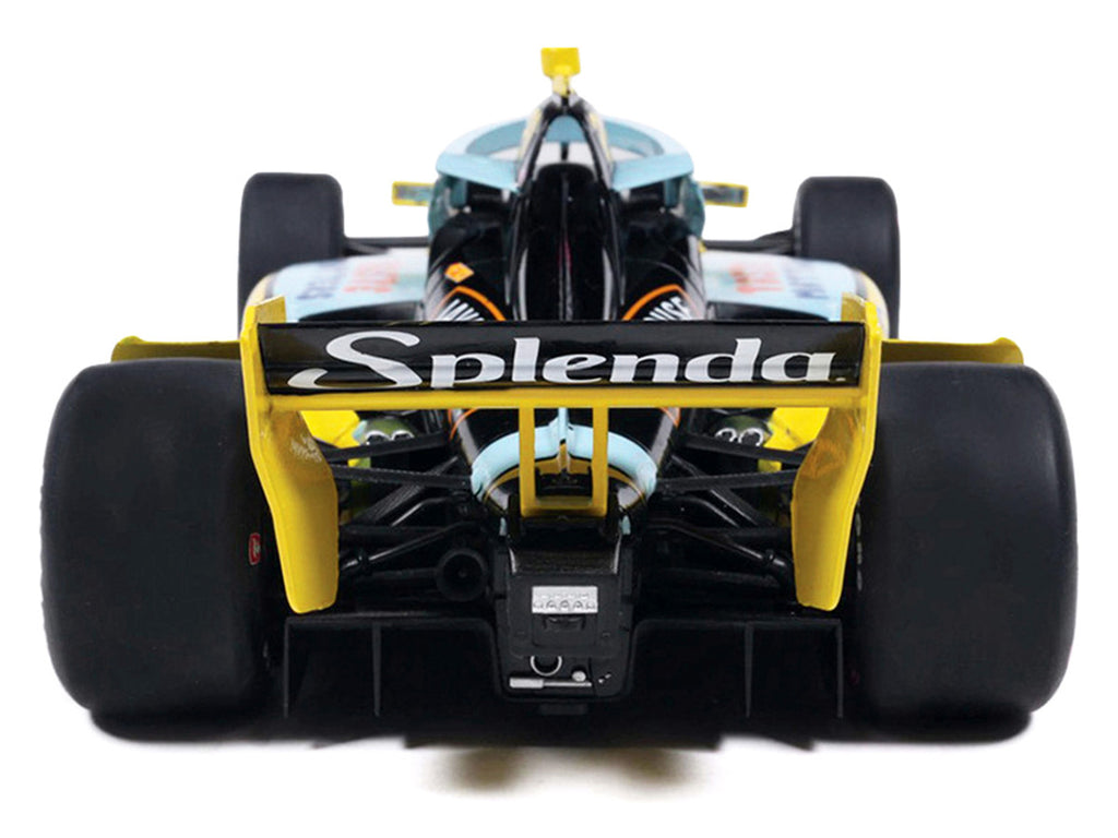 Dallara IndyCar #21 Christian Rasmussen "Splenda" Ed Carpenter Racing (Road Course Configuration) "NTT IndyCar Series" (2026) 1/18 Diecast Model Car by IXO Models-2