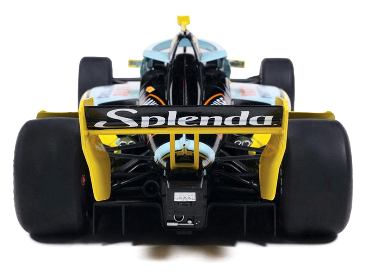 Dallara IndyCar #21 Christian Rasmussen "Splenda" Ed Carpenter Racing (Road Course Configuration) "NTT IndyCar Series" (2026) 1/18 Diecast Model Car by IXO Models-2