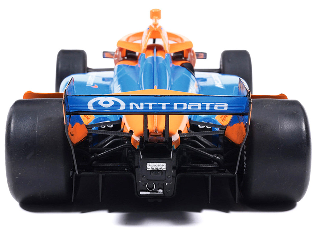 Dallara IndyCar #6 Nolan Siegel "NTT Data" Arrow McLaren (Road Course Configuration) "NTT IndyCar Series" (2026) 1/18 Diecast Model Car by IXO Models-2