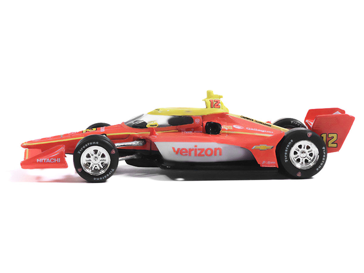 Dallara IndyCar #12 David Malukas "Verizon" Team Penske (Road Course Configuration) "NTT IndyCar Series" (2026) 1/64 Diecast Model by IXO Models-0