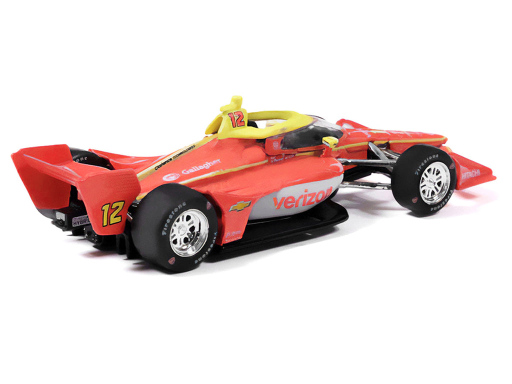 Dallara IndyCar #12 David Malukas "Verizon" Team Penske (Road Course Configuration) "NTT IndyCar Series" (2026) 1/64 Diecast Model by IXO Models-3