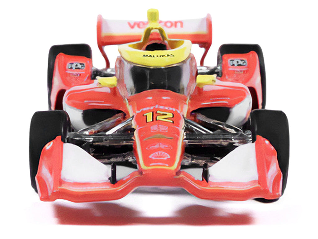 Dallara IndyCar #12 David Malukas "Verizon" Team Penske (Road Course Configuration) "NTT IndyCar Series" (2026) 1/64 Diecast Model by IXO Models-2