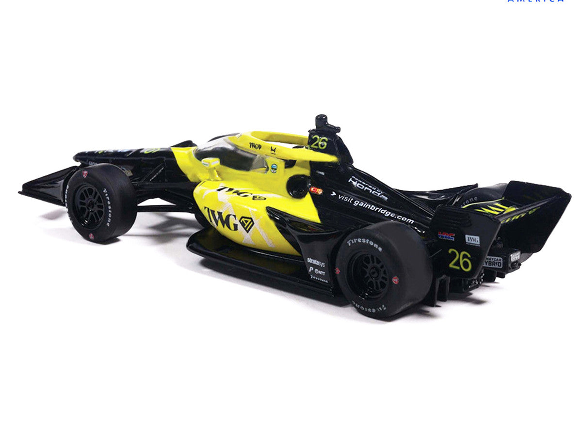 Dallara IndyCar #26 Will Power "TWG" Andretti Global (Road Course Configuration) "NTT IndyCar Series" (2026) 1/64 Diecast Model Car by IXO Models-2