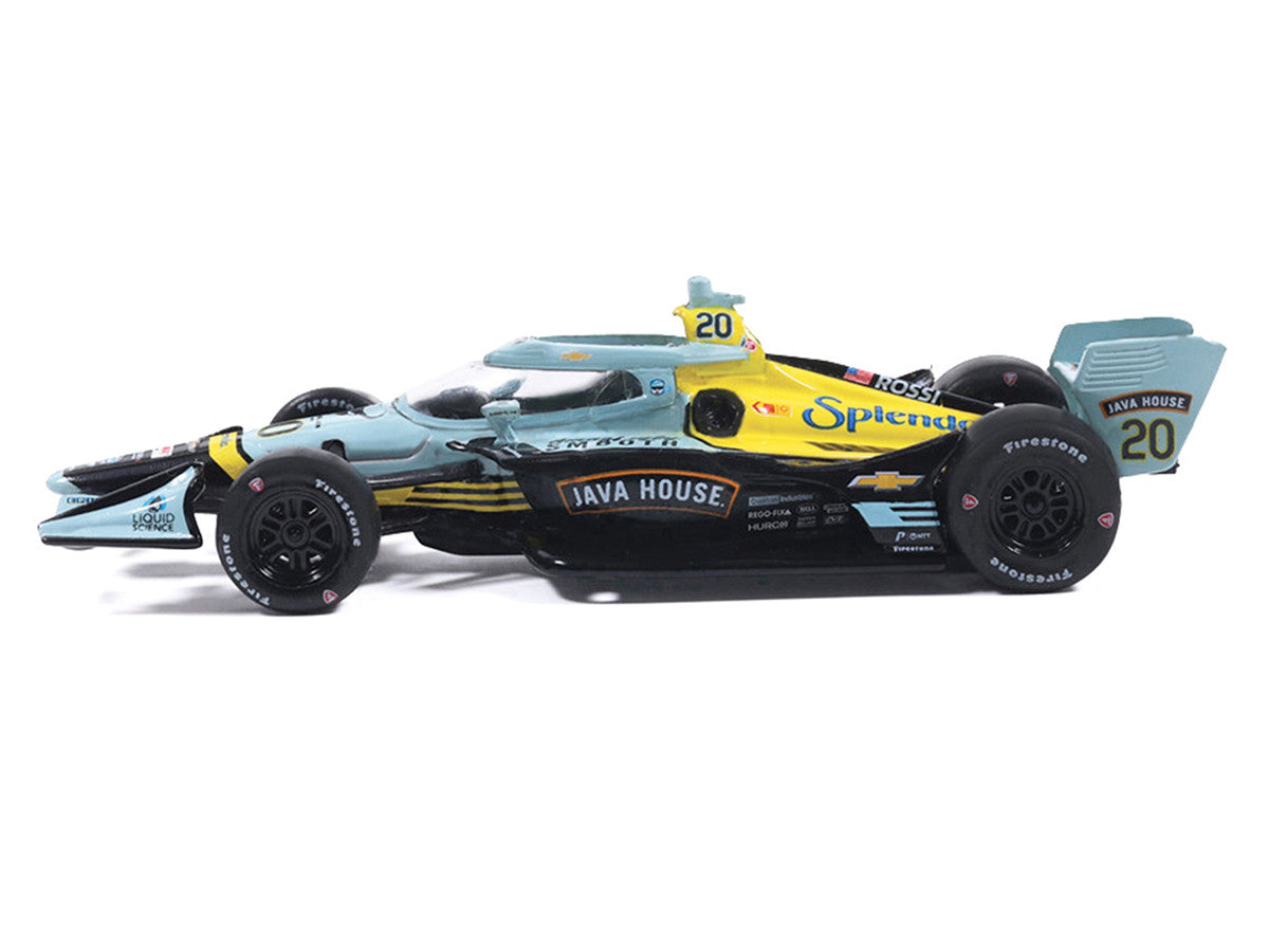 Dallara IndyCar #20 Alexander Rossi "Java House" Ed Carpenter Racing (Road Course Configuration) "NTT IndyCar Series" (2026) 1/64 Diecast Model by IXO Models-3