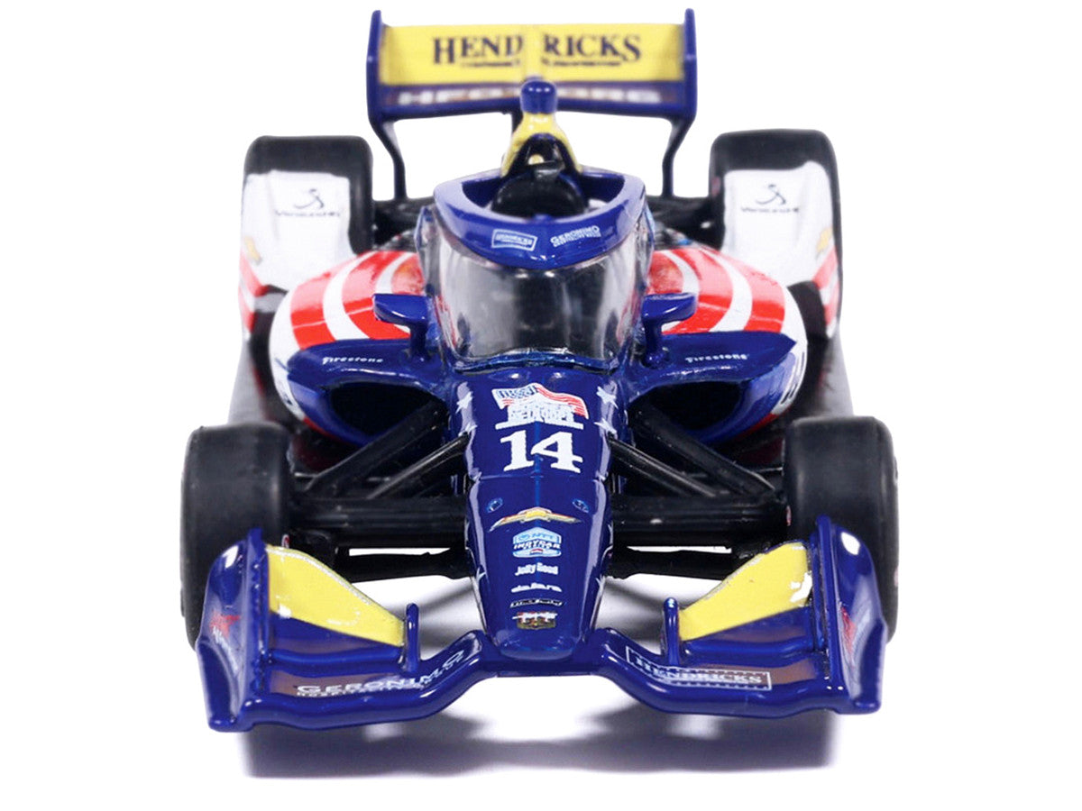 Dallara IndyCar #14 Santino Ferrucci "HFOT.Org" AJ Foyt Racing (Road Course Configuration) "NTT IndyCar Series" (2026) 1/64 Diecast Model Car by IXO Models-2
