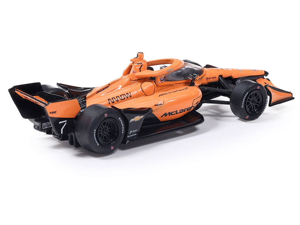 Dallara IndyCar #7 Christian Lundgaard "McLaren" Arrow McLaren IndyCar Team (Road Course Configuration) "NTT IndyCar Series" (2026) 1/64 Diecast Model by IXO Models-3
