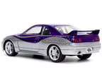 1995 Nissan Skyline GT-R (BCNR33) Purple and Silver Metallic "Fast & Furious" Series 1/32 Diecast Model Car by Jada-4