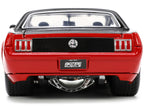 1965 Ford Mustang Custom Red and Black "Bigtime Muscle" Series 1/24 Diecast Model Car by Jada-4