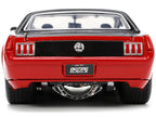 1965 Ford Mustang Custom Red and Black "Bigtime Muscle" Series 1/24 Diecast Model Car by Jada