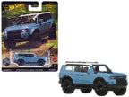 2024 Toyota Land Cruiser Blue with White Top "HW Off Road" Series Diecast Model Car by Hot Wheels-3