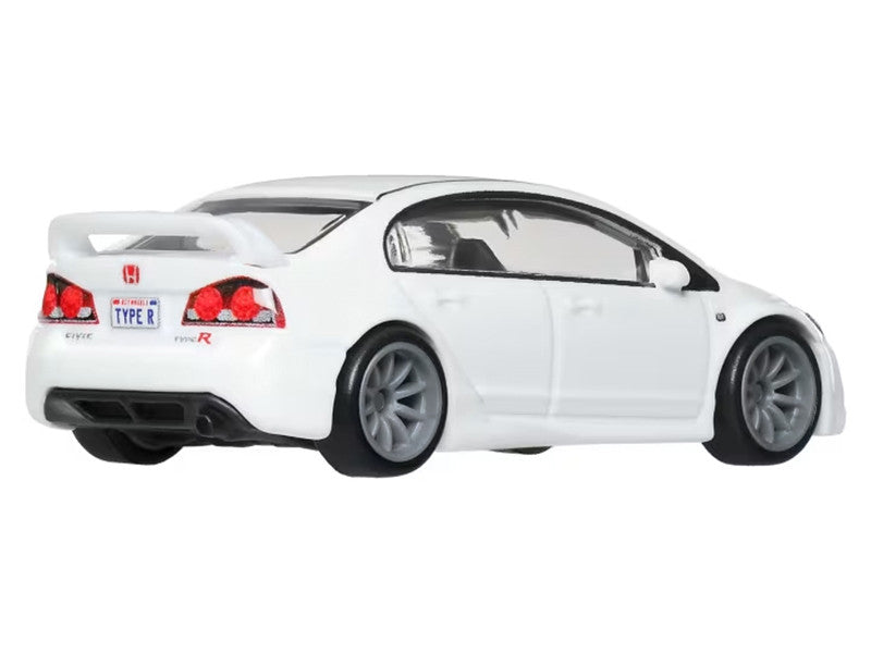 2007 Honda Civic Type R RHD (Right Hand Drive) White "Ronin Run II" Series Diecast Model Car by Hot Wheels-2