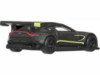 Aston Martin Vantage GTE Dark Gray Metallic with Lime Green Stripes "Euro Speed" Series Diecast Model Car by Hot Wheels-1