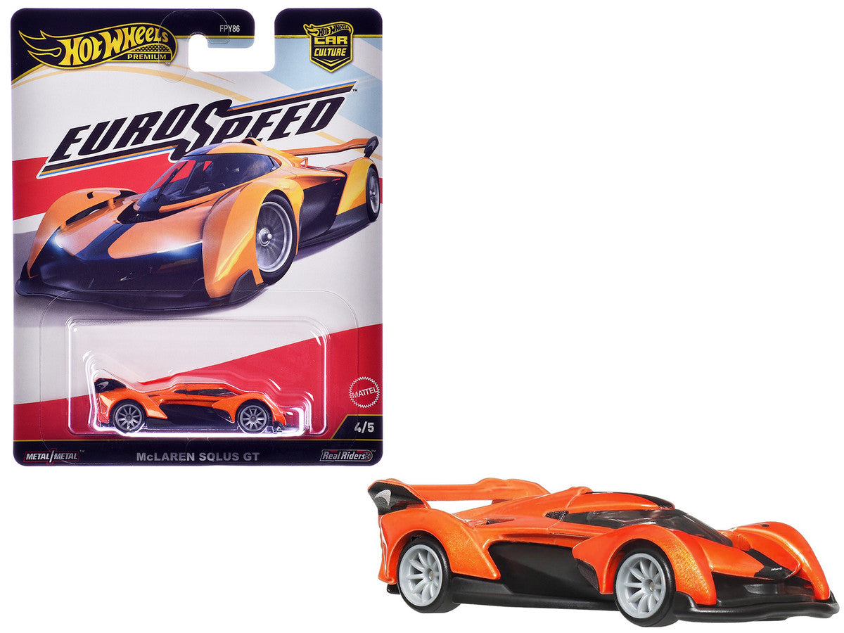 McLaren Solus GT Orange Metallic "Euro Speed" Series Diecast Model Car by Hot Wheels-3
