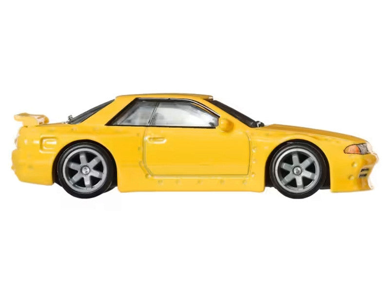 Nissan Skyline GT-R (R32) Pandem RHD (Right Hand Drive) Yellow "Ronin Run II" Series Diecast Model Car by Hot Wheels-0
