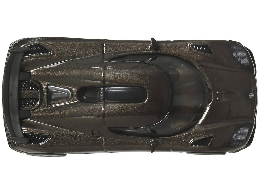 Koenigsegg CCXR Dark Gray Metallic "Fast Five" (2011) Movie "Fast & Furious" Series Diecast Model Car by Hot Wheels-2