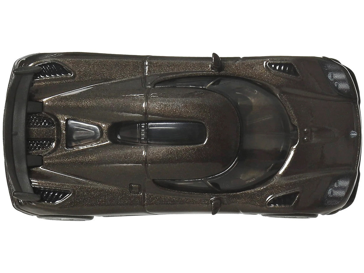 Koenigsegg CCXR Dark Gray Metallic "Fast Five" (2011) Movie "Fast & Furious" Series Diecast Model Car by Hot Wheels-2