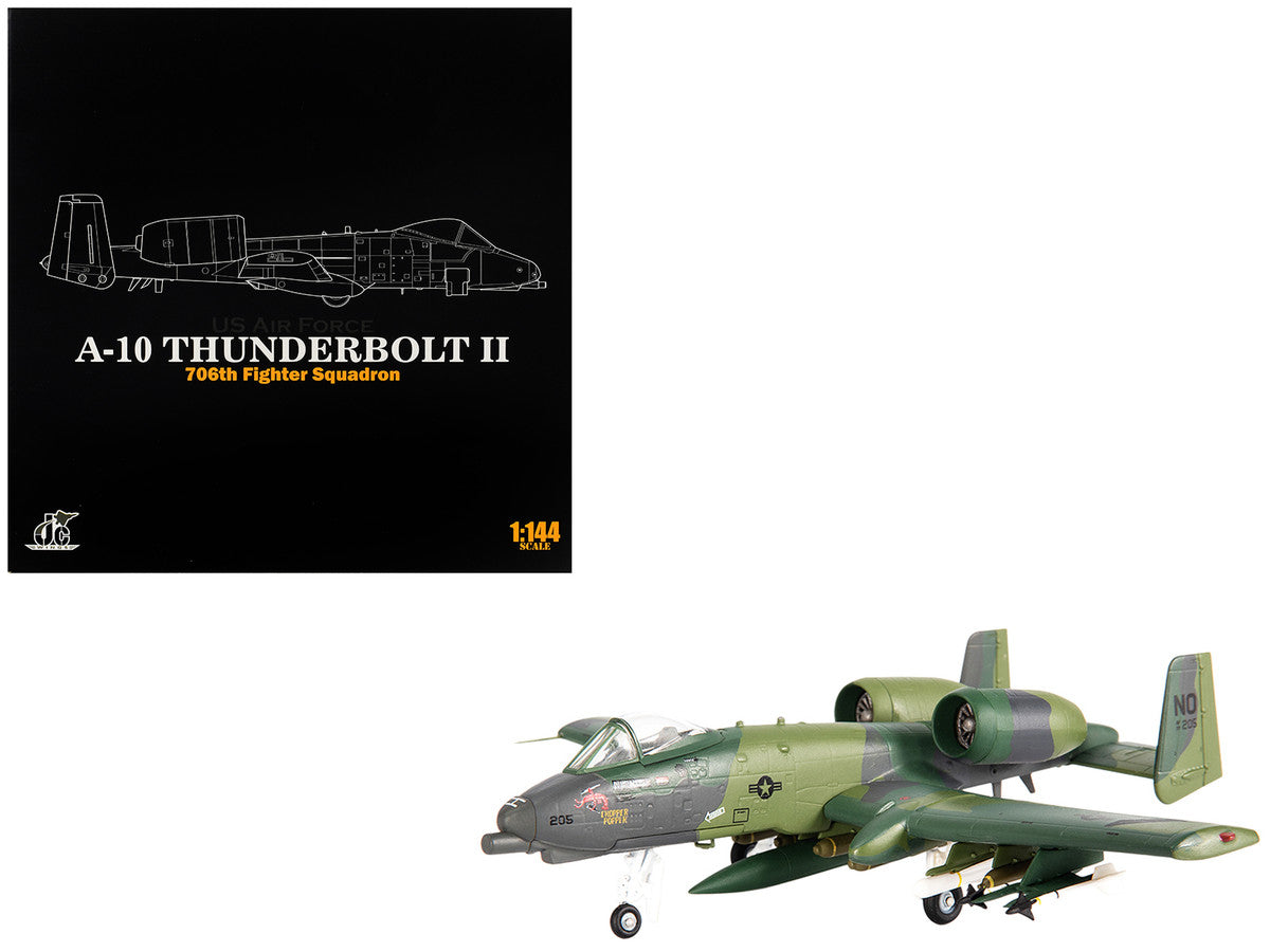 Fairchild Republic A-10 Thunderbolt II Attack Aircraft "23rd Tactical Fighter Wing 706th Fighter Squadron Operation Desert Storm" (1991) United States Air Force 1/144 Diecast Model by JC Wings-4