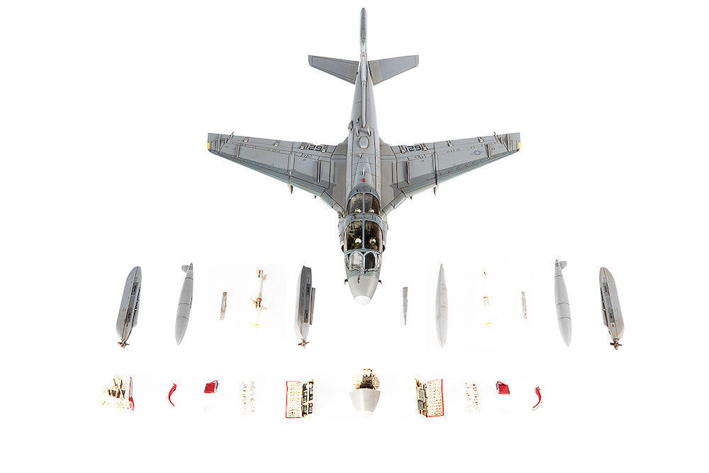 Grumman EA-6B Prowler Attack Aircraft "VAQ-141 Shadowhawks Desert Storm" (1991) United States Navy 1/72 Diecast Model by JC Wings-0