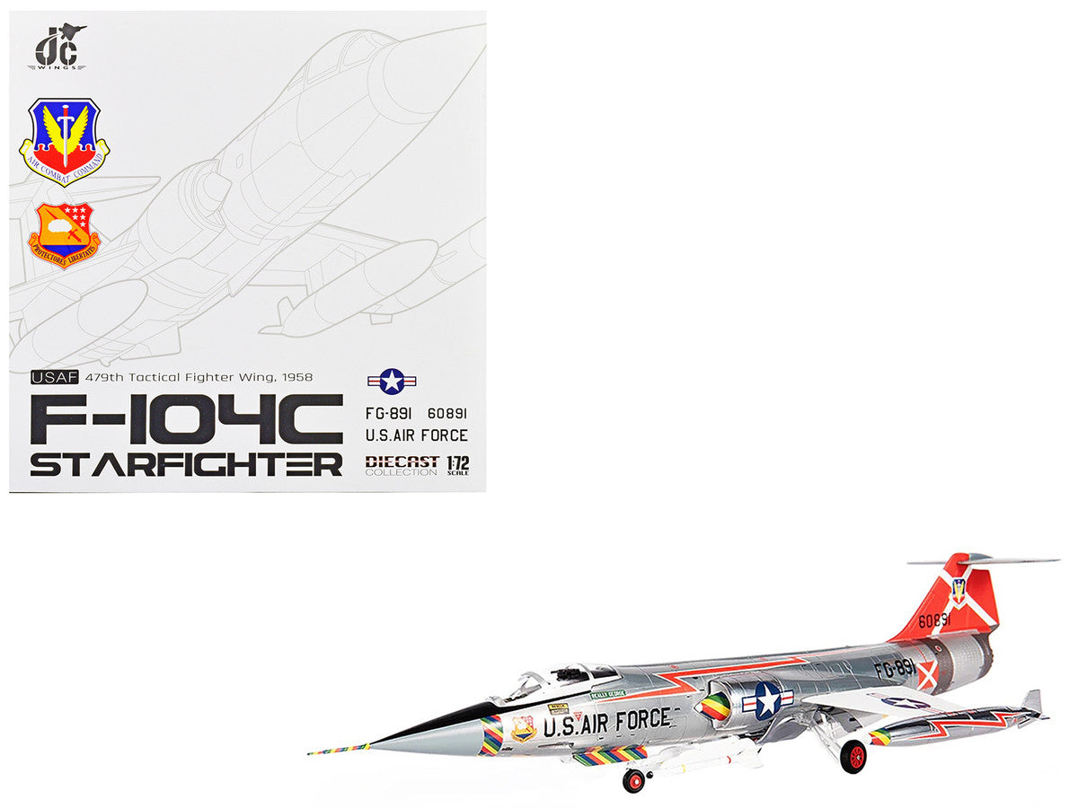 Lockheed F-104C Starfighter Fighter Aircraft "479th Tactical Fighter Wing" (1958) United States Air Force 1/72 Diecast Model by JC Wings-0