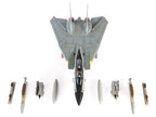 Grumman F-14D Tomcat Fighter Aircraft "VF-31 Tomcatters USS Theodore Roosevelt The Last Flight" (2006) United States Navy 1/72 Diecast Model by JC Wings-3