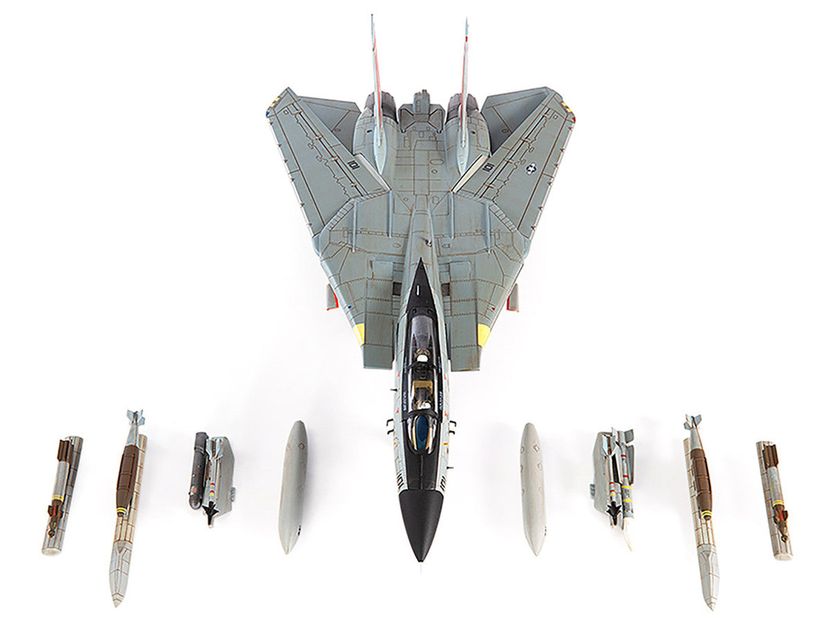 Grumman F-14D Tomcat Fighter Aircraft "VF-31 Tomcatters USS Theodore Roosevelt The Last Flight" (2006) United States Navy 1/72 Diecast Model by JC Wings-3