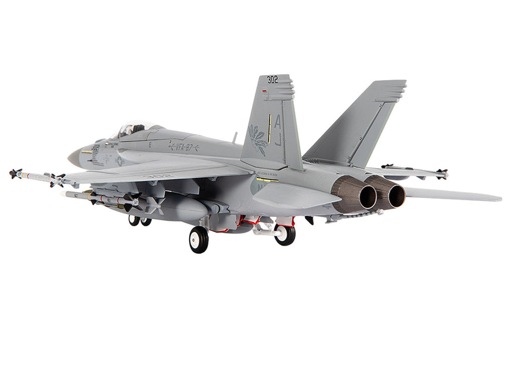 Boeing F/A-18E Super Hornet Aircraft "VFA-87 Golden Warriors USS George H. W. Bush" (2017) United States Navy 1/72 Diecast Model by JC Wings-3