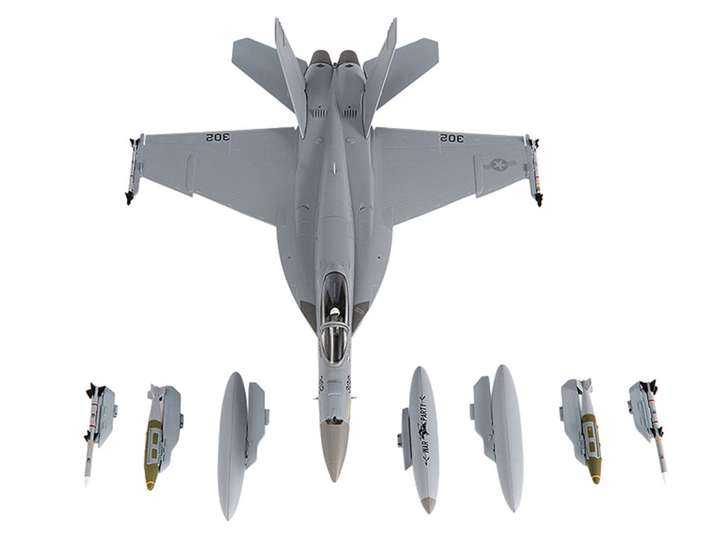Boeing F/A-18E Super Hornet Aircraft "VFA-87 Golden Warriors USS George H. W. Bush" (2017) United States Navy 1/72 Diecast Model by JC Wings-1
