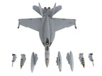 Boeing F/A-18E Super Hornet Aircraft "VFA-87 Golden Warriors USS George H. W. Bush" (2017) United States Navy 1/72 Diecast Model by JC Wings-1