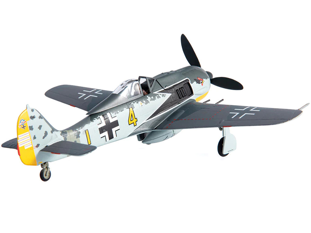 Focke-Wulf FW 190A-4 Fighter Aircraft "Major Siegfried Schnell, Luftwaffe, JG2, France" (1943) 1/72 Diecast Model by JC Wings-2