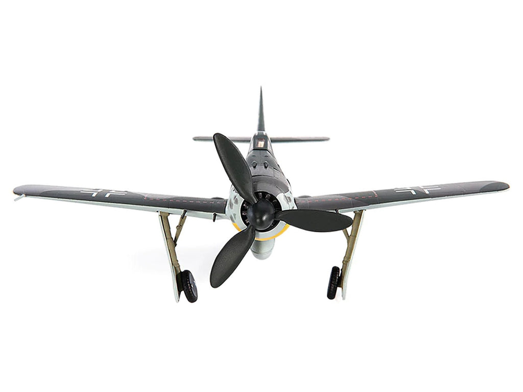 Focke-Wulf Fw 190A-8 Fighter Aircraft "JG 26 Schlageter France" (1945) German Luftwaffe 1/72 Diecast Model by JC Wings-3