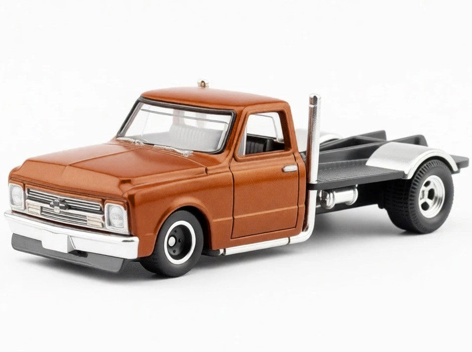 1967 Chevrolet C-10 Custom Bedless Truck Orange Metallic "Furious 7" (2015) Movie "Fast & Furious" Series Diecast Model Car by Hot Wheels-1
