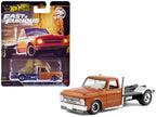 1967 Chevrolet C-10 Custom Bedless Truck Orange Metallic "Furious 7" (2015) Movie "Fast & Furious" Series Diecast Model Car by Hot Wheels-0