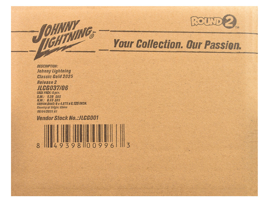 "Classic Gold Collection" 2025 Release 2 Set of 6 Cars 1/64 Diecast Model Cars by Johnny Lightning-2